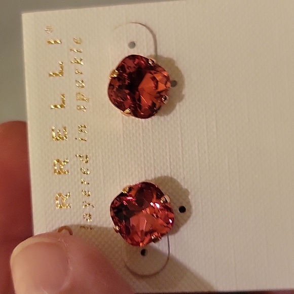 Sorrelli pink stud earrings - Picture 3 of 3
